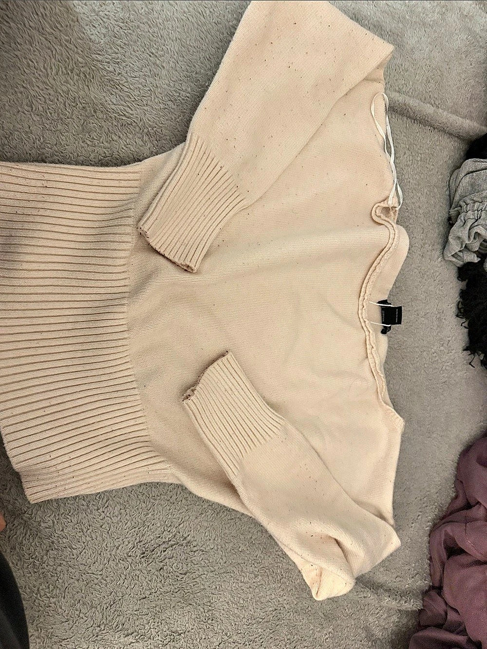 Streetwear society  Cream Knit Sweater